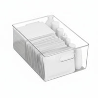 Stackable Drawer Box Japanese Inspired Desktop Organizer Transparent Design
