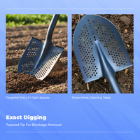 Sifting Shovel Head Wear Resistant Sifter Easy to Clean Smooth Edge Finish for Gardeners, Ranch Workers, Farm, Drain Cleaning
