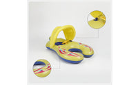 Sunshade Parent-Child Pool Inflatable with Canopy Inflatable Mother-Child Swim Floater Sunsun-Blocking Mommy Baby Pool Inflatable Thickened for Toddlers, Parents, Water Park