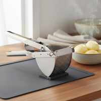 Easy to Clean Stainless Steel Potato Ricer Ergonomic Handle Heavy Duty Potato Press for Home Cooks, Chefs
