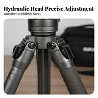 Stable Camera Tripod Invertible Center Column Aluminum Alloy Tripod Quick Twist-Lock Legs Photography Equipment Non-Slip Interchangeable Feet for Photographers, Content Creators, Filming Graphy, Travel, Landscape Studio
