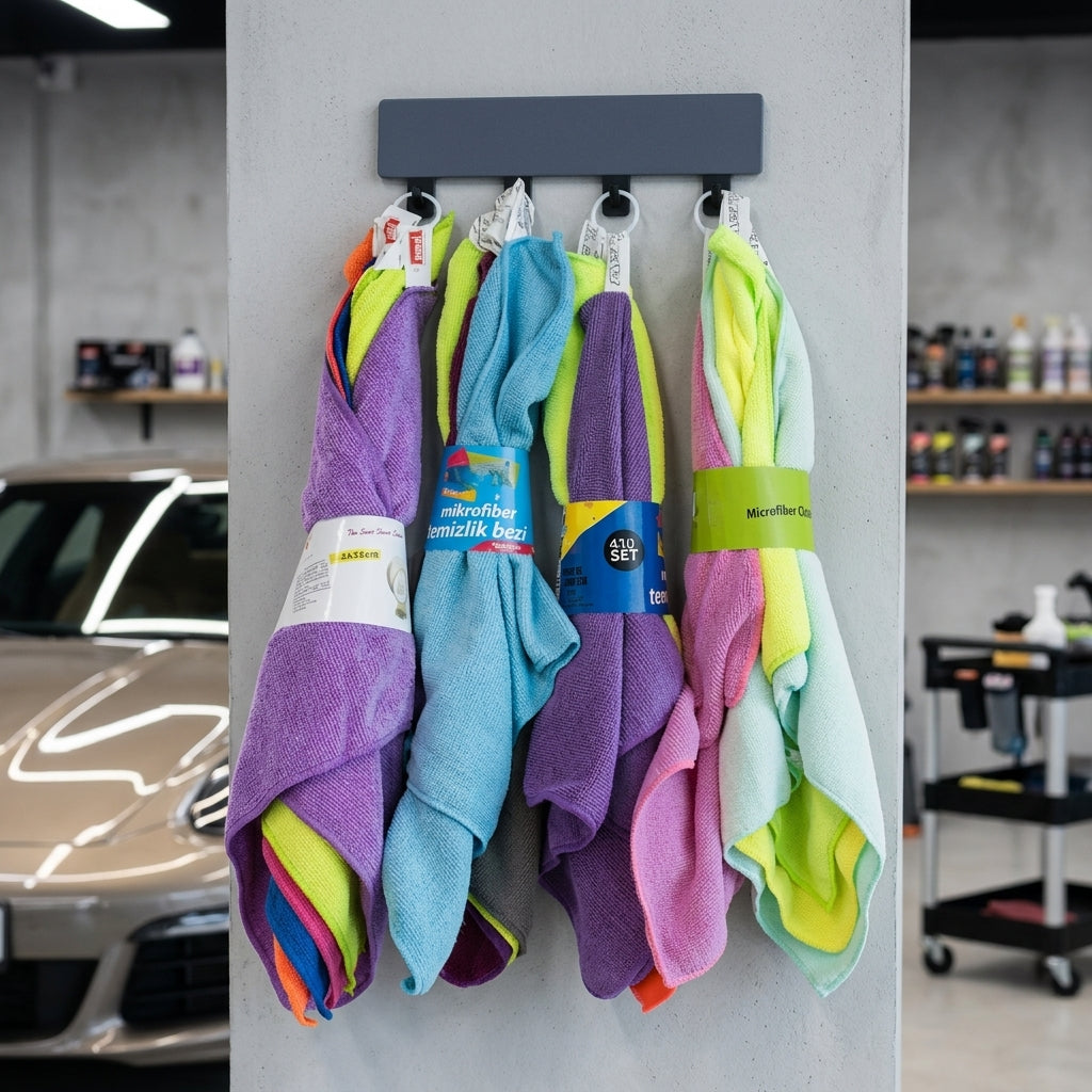 Anti-Shedding Towel Microfibre Cloth, 30x30cm Microfibre Cloth and Microfibre Towel, 32-Ply Plain Weave for Car Cleaning and Household Dusting