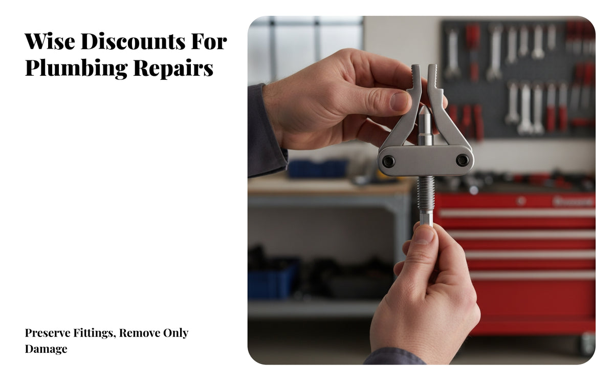 Stuck Broken tube Extractor Tool | Serrated Gripping biting edges, Heavy Duty Alloy Steel, for Plumbing Repairs
