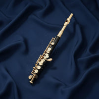 Strong Projection C Key Piccolo Bright Tone Silver Plated Piccolo High Tuning Wind Instrument Compact Size for Professionals, Students, Concert, Orchestra, Practice