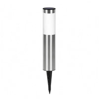 Cylindrical Solar Garden Stake Light Smooth Stake Solar Garden Light Modern Round Top
