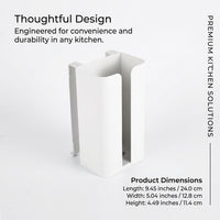 Under Cabinet Paper Towel Holder for Kitchen, Metal Hanging Tissue Modern Iron Roll for Drawer