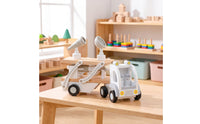 Wooden Toy Truck Hands-on Aviation Transport Truck Educational for Young Children, Playroom