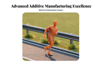Running Person Miniature High Intricate 1:64 Scale Figure Jogger Figurine Realistic Design Tiny People Figurines DIY