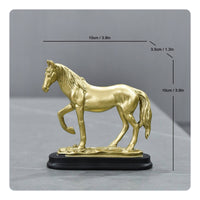 Horse Figurine Resin Decor Compact for Tv Cabinet, Desktop
