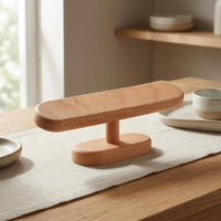 Rounded Edges Crossbar Jewelry Stand Wooden Bracelet Stand Stable Base Beaded Bracelet Holder Space Saving