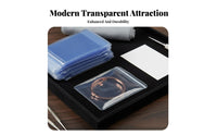 100 Pieces PVC Self-Sealing Pouch High See-Through Quality PVC Jewelry Pouch Thickened Transparent Self-Sealing Bag for Crafters, Drawer Organization