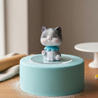 Shaking Head Car Dashboard Cat Decoration Adorable Design Dashboard Cat Ornament Easy to Install for Children