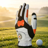 Grip Training Golf Glove Close-Fitting Golf Glove with Textured Grip Elasticated Wrist for Golfers, Beginners, Swing Alignment