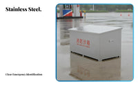 Large Capacity Fire Sand Box Long-Lasting Fire Extinguishing Sand Bin Heavy Duty Firefighting Equipment Easy Accessible Lid for Gas Station Personnel, Industrial Workers, Factories, Warehouses, Commercial Buildings, Oil Fields