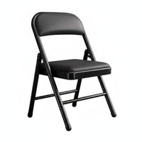 Foldable Padded Folding Chair Space-Saving Design Padded Collapsible Chair Soft Cushion Household Furniture Sturdy Steel Frame for Office Workers, Community Groups, Dorm Room, Indoor and Outdoor Events, Conferences, Parties