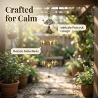 Wind Chimes Outdoor, 58cm Double Layer Metal Wind Chimes, Handmade Sympathy Gift for Garden Verandah Decor, Bronze Tone