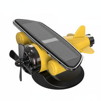 No Charging Required Solar Airplane Car Ornament Sun Exposure Resistant Rotating Propeller Dashboard Decoration Quiet Operation for Drivers