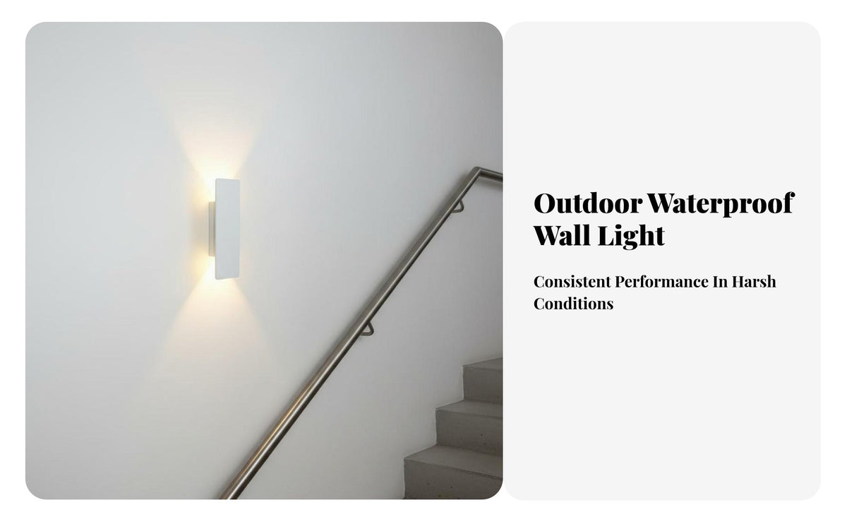 Waterproof up and down Wall Light Energy Efficient up down Wall Light Hardwired Die-Cast Aluminum Body for Interior Designers, Business Owners, Stairway, Staircase, Living Room, Bathroom