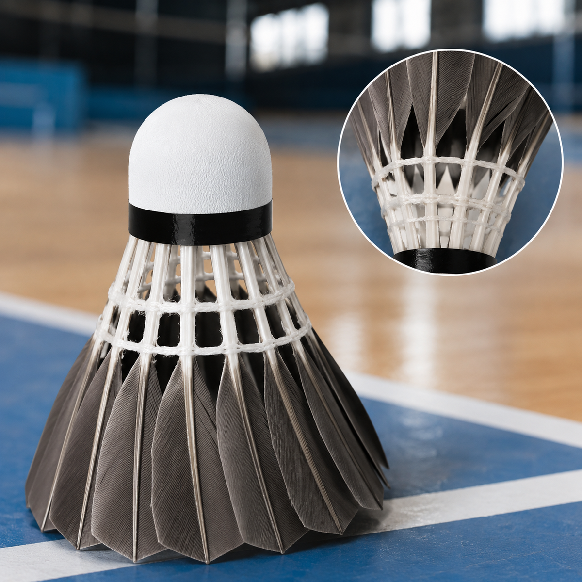 High Elasticity Durable Badminton Shuttlecocks - Professional Training Duck Feather Shuttlecocks (3-Pack)