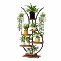 Space-Saving Multi-Tier Flower Rack Sturdy & Stable Plant Stand High Load-Bearing Display Shelf Easy to Assemble for Gardeners, Apartment Dwellers, Homeowners, Balcony, Living Room, Indoor, Bedroom
