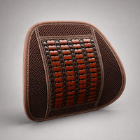 Support Cushion Breathable Cushion with Bamboo Panel Vented Backrest for Commuters