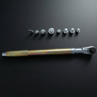 Ratchet Wrench with Sockets Chrome coating 1/2 Inch  Drive Ratchet Wrench Reversible Socket Set for Home Mechanics, Automotive Repair