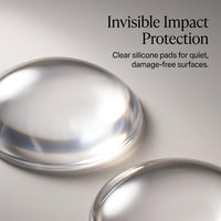 6 Pack Clear PU Door Wall Mounted Door Stoppers, Anti-Collision Wall to Protect Walls, Soft for Refrigerator Door