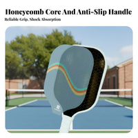 Fiberglass Pickleball Paddle Anti-Slip Fiberglass Pickleball Paddles Sports Equipment Comfortable Grip Large Sweet Area