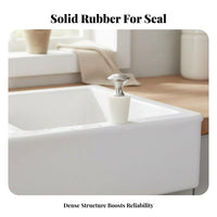 Rubber Drain Stopper Anti-Odor Bathtub Drain Plug Universal Fit Tub Plug with Loop for Homeowners, DIY Enthusiasts, Lavatory, Laundry Room