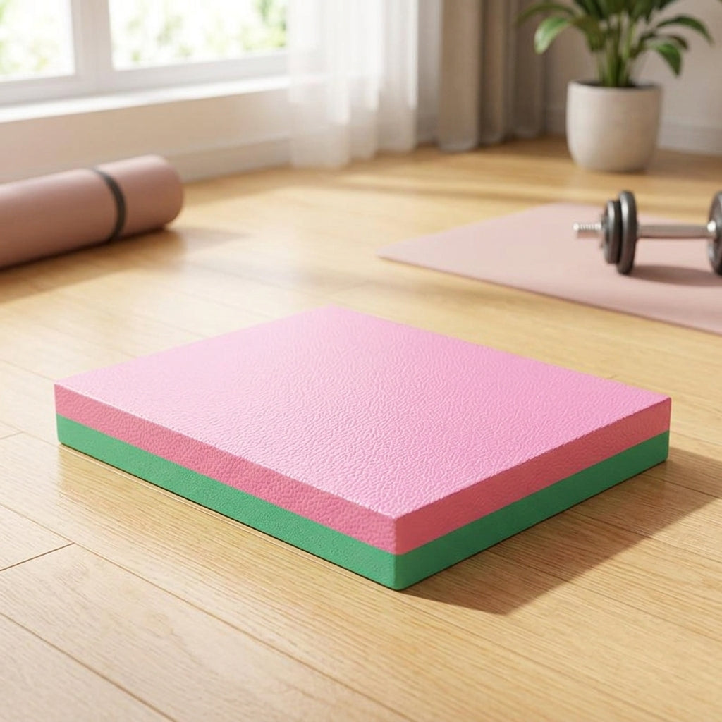 Thick Balance Pad, TPE Workout Mat for Fitness & Strength Training, Non-Slip High Resilience Exercise Mat, Odorless