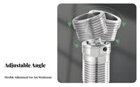360° Rotation Universal Angle Joint Fitting Solid Metal Construction Swivel Angle Pipe Adapter Long-Lasting for Bathroom Renovation