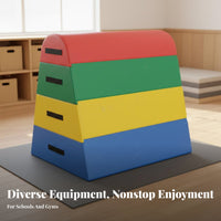 Develops Physical Skills Kids Sensory Training Equipment Colorful Kindergarten Gym Equipment Child Safe Toddler Foam Climbing Blocks Educational for Toddlers, Preschoolers