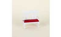 1:12 Scale Sofa European Style Dollhouse Living Room Sofa Ornate Backrest Miniature Wooden Chair Set