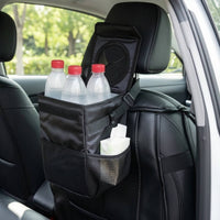 Car Trash Can with Lid Leakproof Car Trash Bin Waterproof for Journeyers, Commuters, Daily Commute