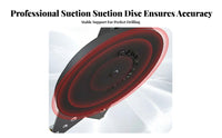 Precise Positioning Suction Cup Drilling Multi-Surface Tile Drill Guide Jig Water Cooling Ready for Tilers, Home Renovation, Kitchen