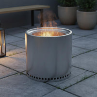 Heat-Resistant Stainless Steel Wood Heater Long-Lasting Camping Bonfire Bowl Easy to Clean Round Charcoal Heater for Picnic, Barbecue