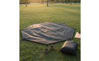 Pyramid Tent Footprint Wear-Resistant Heavy Duty Oxford Ground Mat Foldable Waterproof Ground Sheet for Campers, Backpackers