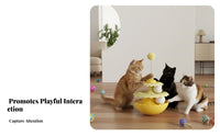 Mental Stimulation Tumbler Cat Toy Encourages Exercise Wobbling Cat Challenge Toy No Batteries Required Pet Supply Easy to Clean for Cats, Kittens, Indoor