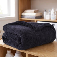 Thick Microfibre Cloth Car Drying Towel, High Absorbency Microfibre Cloth for Automotive Detailing, Spiral Pile Low-Lint Car Cleaning Towel