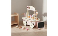 Ice Cream Role Play Cart Colorful Wooden Ice Cream Cart Educational Plaything for Kids