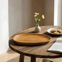 Irregular Serving Tray Wooden Sandalwood Tray Smooth Decorative for Hosts, Tea Service, Coffee Table