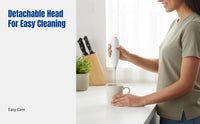 Portable Milk Frother, Handheld Whisk Beater, Battery Operated, Multi-Functional for Kitchen & Office