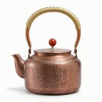 Hammered Copper Teapot Artisanal Copper Teapot Decorative for Collectors