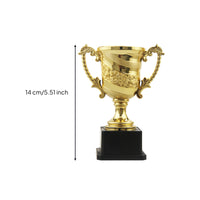 Gold Trophy Award Cup Lightweight Trophy Award Cup Shimmering Contemporary for Students, Competitions, School Events