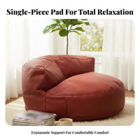 Integrated spinal Support Caterpillar Lounger Multi-Functional Padded Floor Lounger Thick padding Lounge Seating Plush Fabric for Adults, Students, Balcony, Bedroom, Living Room, Watching TV