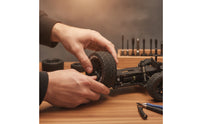 4 Pieces 1/10 Scale RC Model Car Tires 77mm RC Tires with 12mm Coupler Treaded High Traction for Hobbyists