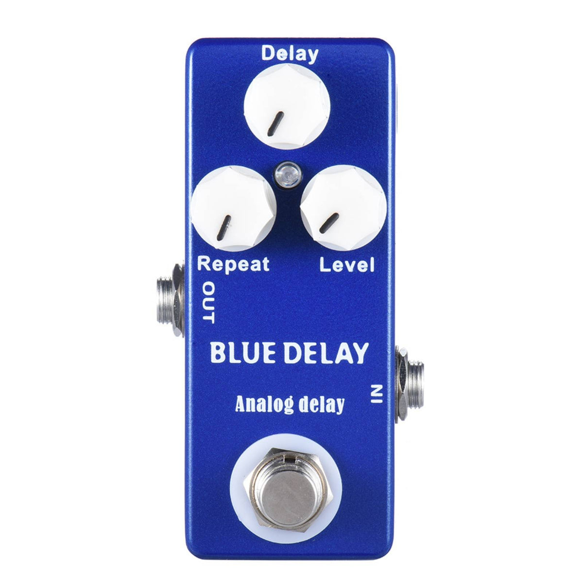 Compact Analog Delay Guitar Pedal Metal Analog Delay Pedal Lightweight Low-Noise for Guitarists