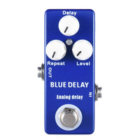 Compact Analog Delay Guitar Pedal Metal Analog Delay Pedal Lightweight Low-Noise for Guitarists