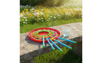 Bubble Rod Set Outdoor Bubble Set with Tray Colorful Toy for Backyard, Garden