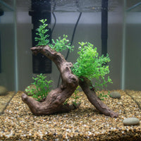 Aquatic Habitat Bridge Decoration Realistic Design Resin Rockery Decoration Artificial Driftwood Decor Provides Shelter & Hiding